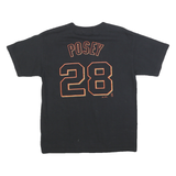 Mens Black Giants Graphic T-Shirt M Short Sleeve Crew Neck Baseball Style Sport