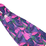 Womens Purple & Pink Floral Halter Dress Cotton Blend Midi Size S Summer