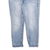 VIGOSS Womens Slim Light Blue Denim Cotton Blend Jeans W32 L25 Embroidered