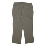 TREVOLUTION Mens Relaxed Beige Polyester Blend Zip Trousers W33 L26 Outdoor