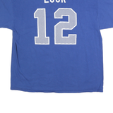 NFL Mens Blue Colts 12 Graphic T-Shirt XL Short Sleeve Crew Neck