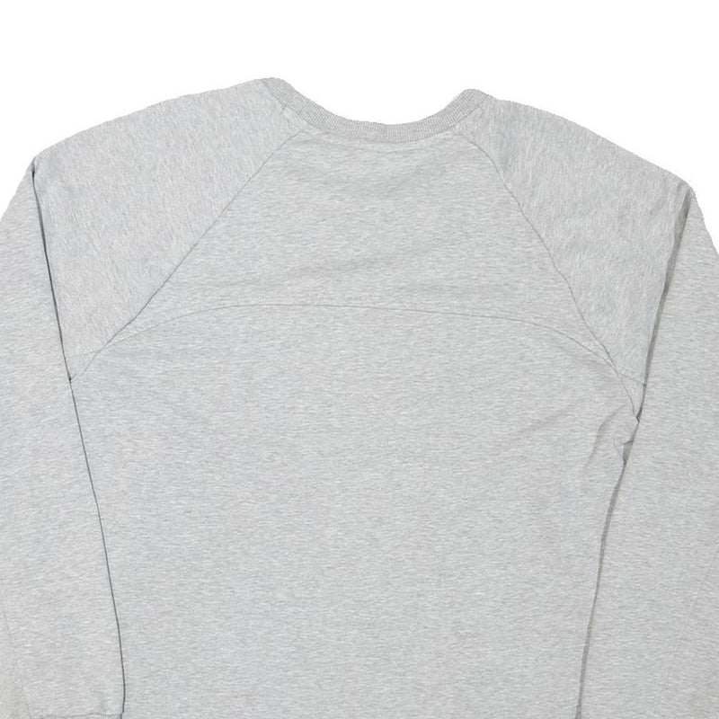 ADIDAS Mens Grey Cotton Blend Crew Neck L Sportswear Casual Pullover Sweatshirt