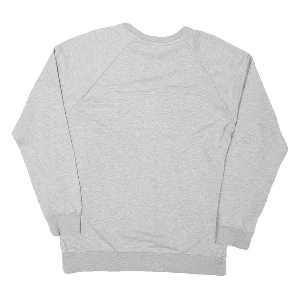 ADIDAS Mens Grey Cotton Blend Crew Neck L Sportswear Casual Pullover Sweatshirt