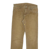 CARHARTT Mens Regular Fit Beige Cotton Blend Zip Trousers W32 L34 Durable