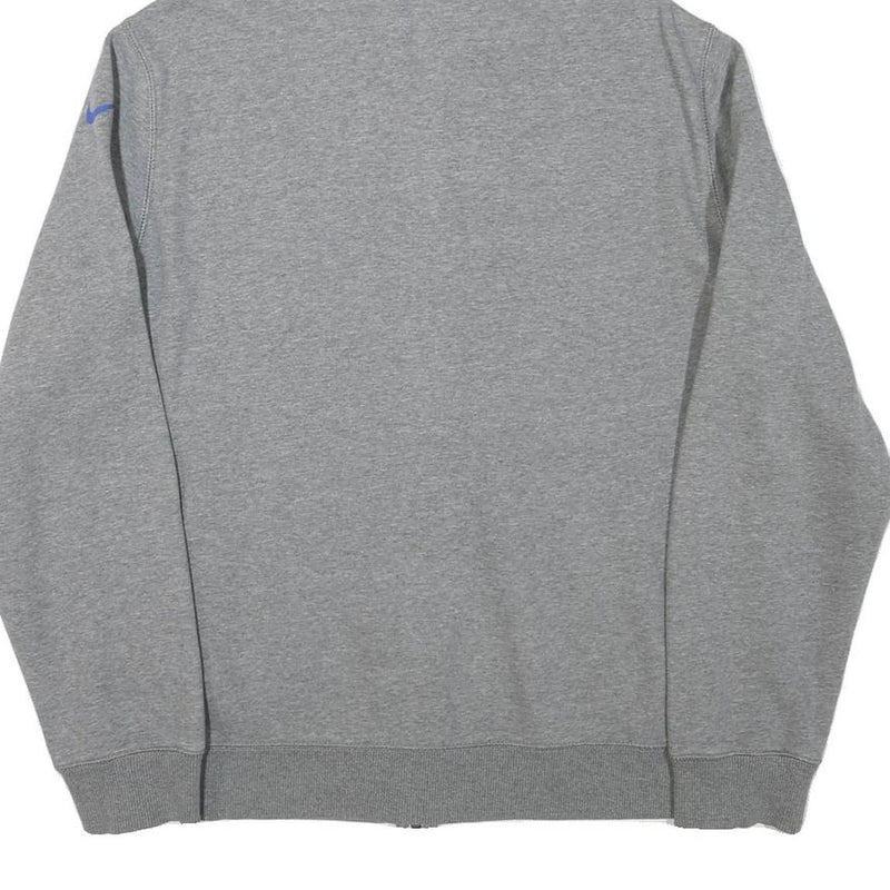 NIKE Mens Grey France Full Zip Hoodie L Sports Casual Cotton Blend Sweatshirt