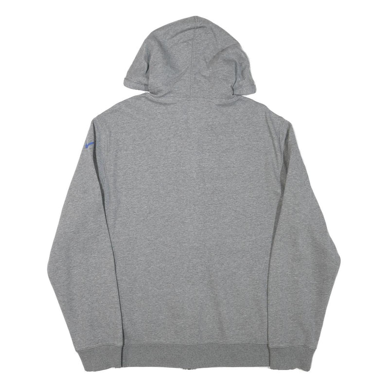 NIKE Mens Grey France Full Zip Hoodie L Sports Casual Cotton Blend Sweatshirt