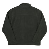 TIMBERLAND Mens Black Button Jacket L Cotton Blend Plain Classic Outerwear