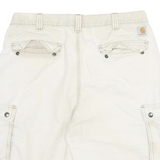 CARHARTT Mens Shorts Beige Cargo Relaxed Fit XL W34 Workwear Utility Cotton