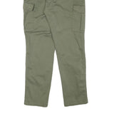 HARPER Mens Cotton Blend Green Regular Cargo Trousers W33 L29 Casual Outdoor