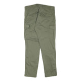 HARPER Mens Cotton Blend Green Regular Cargo Trousers W33 L29 Casual Outdoor