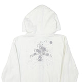 CHICMSEE Womens White Zip Up Hoodie S Cotton Blend Casual Sweatshirt