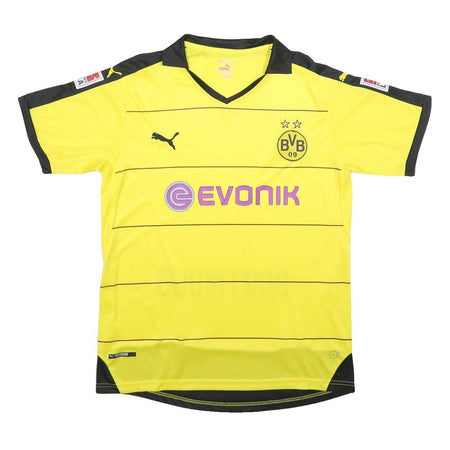 PUMA Mens Yellow & Black Borussia Dortmund Football Shirt XL Short Sleeve V-Neck