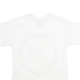 MOSCHINO Mens White Graphic T-Shirt S Short Sleeve Crew Neck Cotton