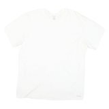 CALVIN KLEIN Mens White L T-Shirt Short Sleeve Crew Neck Minimal Logo
