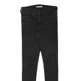 LEVI'S Womens Jeans Black Slim Skinny Denim W28 L30 Cotton Blend Zip