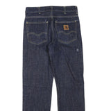CARHARTT Mens Jeans Blue Regular Straight Denim Raw W28 L32 Durable Workwear