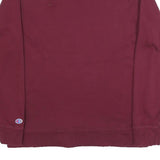 CHAMPION Mens Maroon Crew Neck M Cotton Blend Pullover Sweatshirt