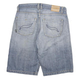 EL NINO Mens Shorts Blue Casual Denim XL W34 Light Wash Cotton Blend