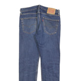LEVI'S 502 Mens Slim Blue Denim Medium Cotton Blend Zip Jeans Straight W32 L32