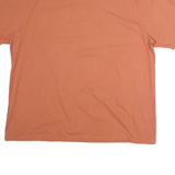 CARHARTT Mens Rust Henley T-Shirt 2XL Short Sleeve Cotton Pocket Casual Workwear
