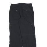 KHAKIS & CO Womens Cotton Blend Black Regular Fit Straight Leg Trousers W30 L32