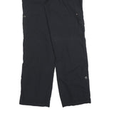 KHAKIS & CO Womens Cotton Blend Black Regular Fit Straight Leg Trousers W30 L32