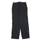 KHAKIS & CO Womens Cotton Blend Black Regular Fit Straight Leg Trousers W30 L32