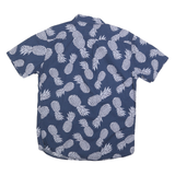 LEVI'S Mens Blue Pineapple Print Shirt S Cotton Blend Casual Summer Style
