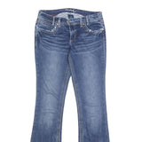 AMETHYST JEANS Womens Blue Regular Flared Denim Medium W30 L33 Stylish
