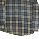 NOBLE Mens Grey & Beige Checked Cotton Shirt XL Long Sleeve Casual Workwear