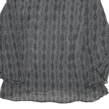 MIMI MATERNITY Womens Black Printed Top Long Sleeve V-Neck M Maternity Wear