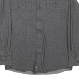 WRANGLER Mens Grey Cotton Blend Shirt M Casual Long Sleeve Button Closure