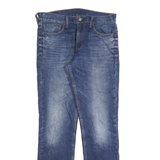 LEVI'S 511 Slim Mens Jeans Blue Slim Skinny Denim Medium W33 L34 Faded