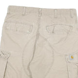 CARHARTT Mens Shorts Beige Cargo XL W32 Durable Cotton Blend Workwear