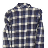 BALSER Womens Blue & White Checked Wool Button Jacket S Woven Classic