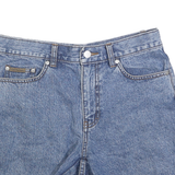 CALVIN KLEIN JEANS Womens Shorts Blue Denim Casual S W28 Classic Fit Button