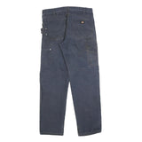 DICKIES Mens Relaxed Fit Navy Blue Workwear Denim Jeans W34 L34 Durable Zip