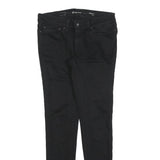 LEVI'S Womens Black Slim Skinny Denim Jeans Cotton Blend W27 L32 Classic Zip