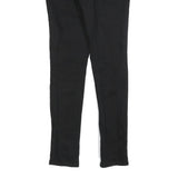LEVI'S Womens Black Slim Skinny Denim Jeans Cotton Blend W27 L32 Classic Zip