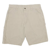 WRANGLER Mens Shorts Beige Casual L W34 Cotton Comfort Fit Summer