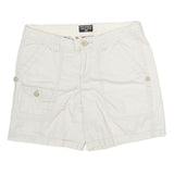 POLO RALPH LAUREN Womens Shorts White Casual Cotton M W32 Button Pockets