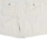 POLO RALPH LAUREN Womens Shorts White Casual Cotton M W32 Button Pockets