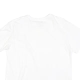 NIKE Womens White Crew Neck T-Shirt L Cotton Casual Short Sleeve Classic Fit