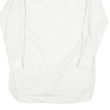 Mens White Cotton Blend Formal Shirt M Long Sleeve Button Collar Classic Fit