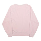 GAP Womens Pink Sweatshirt S Crew Neck Cotton Blend Logo Print
