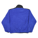 WOOLRICH Mens Blue Black Plain Fleece Pullover Jumper XL Casual Outdoor Warm
