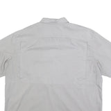 CARHARTT Mens Grey & Light Grey Short Sleeve Work Shirt 2XL Button Down