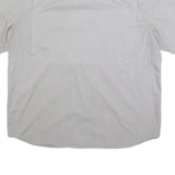CARHARTT Mens Grey & Light Grey Short Sleeve Work Shirt 2XL Button Down