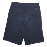 DICKIES Mens Shorts Navy Blue Casual Plain L W32 Workwear Cargo Cotton Blend