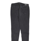 LEVI'S Womens Jeans Black Slim Skinny Denim Rinse W28 L32 Zip Cotton Blend